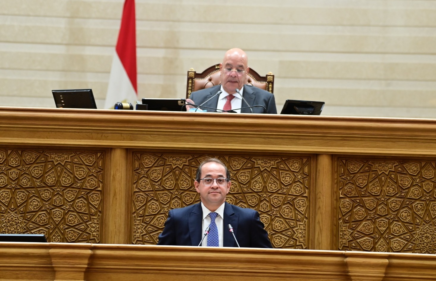 وزير المالية خلال الجلسة العامة بمجلس النواب